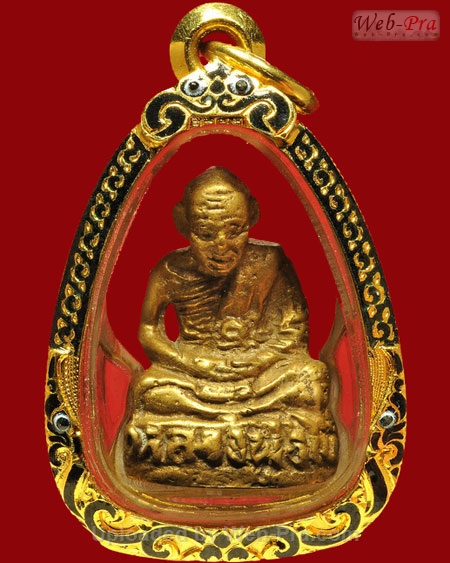 พระหล่อรูปเหมือน หลวงปู่ไข่ ธัมมรังสี วัดบางเลน จ.สุพรรณบุรี (เนื้อทองผสม)