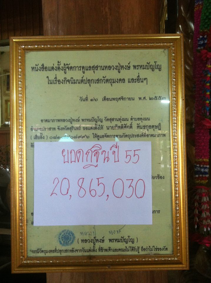 หลวงปู่หงษ์ เจริญพร หมายเลข **1000**