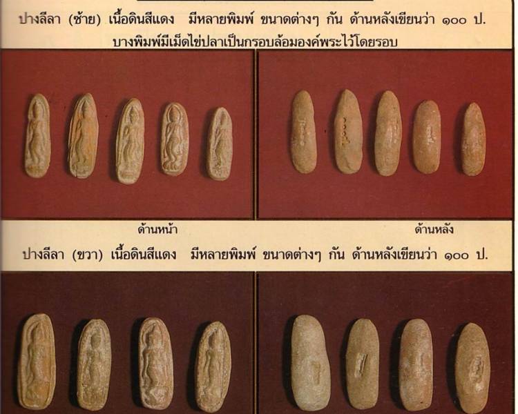 พระทุ่งเศรษฐี รุ่น ๑๐๐ ปี เนื้อดิน สร้างปี 2518 ปางลีลาซ้าย หลวงพ่อฤาษีลิงดำ ปลุกเสก