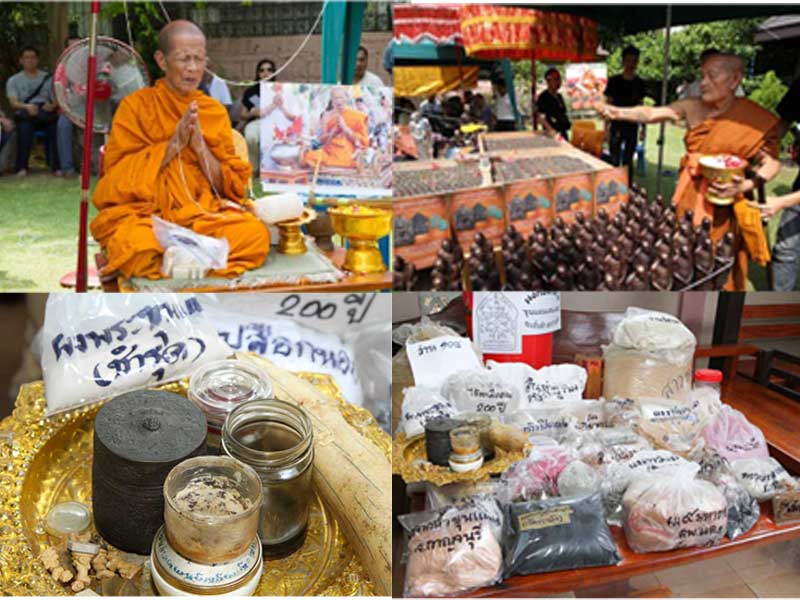 พระขุนแผนพรายกุมาร แสนแสบพิมพ์ใหญ่ ผงพุทธคุณ หน้าโรยผงตะไบ หลังฝัง ตะกรุดสาริกา ทองแดงคู่ เนื้อแดง ม