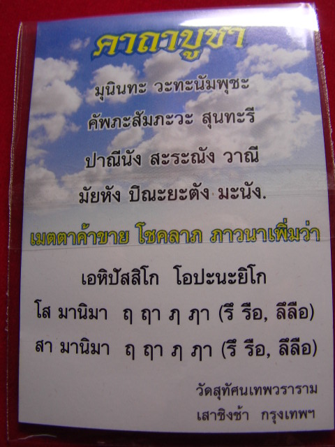 "จ่าสันต์" แดงเคาะเดียว/พระสุนทรีวาณี  เทพแห่งปัญญาบารมี  ความสำเร็จทั้งปวง วัดสุทัศเทพวราราม