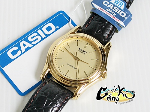  นาฬิกาข้อมือ Casio รุ่น MTP-1096 สายหนัง แท้และใหม่ 