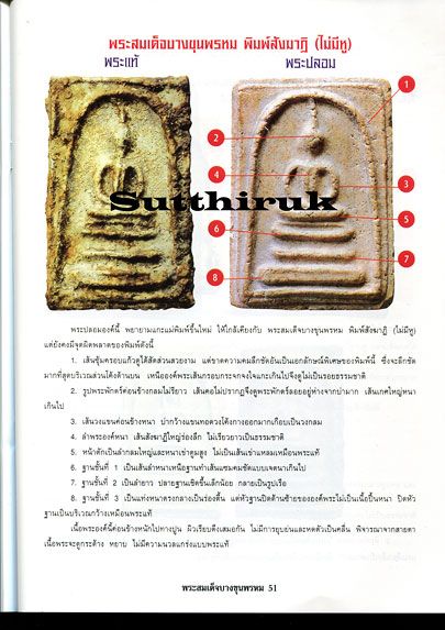 หนังสือ ข้อแตกต่างระหว่าง สมเด็จบางขุนพรหม แท้ & เก๊