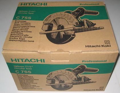 เลื่อยวงเดือนไฟฟ้า HITACHI  รุ่น C7 SS   ขนาด 7 นิ้ว เคาะเดียวครับ    A 014