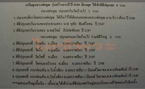 หลวงพ่อคูณ รุ่นสร้างบารมี 19 ย้อนยุค โค๊ดเงิน คป.5