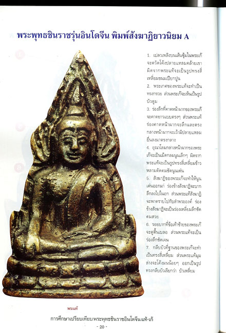 หนังสือ การศึกษาเปรียบเทียบ พระพุทธชินราชอินโดจีน แท้-เก๊