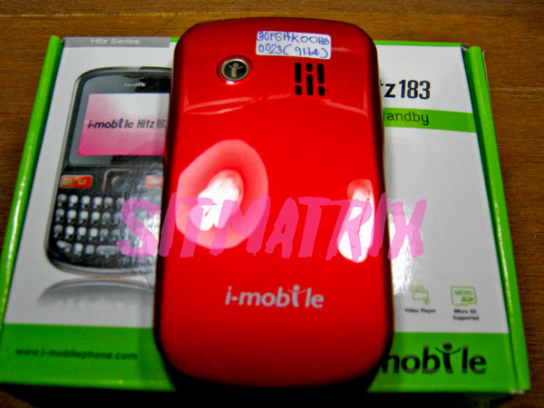 imobile hitz183 จอสี fm บลูทูส ของใหม่กิ๊ก ๆ เลย  (ฝาหลังสีแดงแรงฤทธิ์)  รองรับ 2 sim ดูหนัง ฟังเพลง