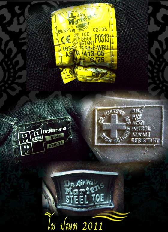 ขายรองเท้ายี่ห้อ : Dr.Martens หัวเหล็ก made in England แท้ มือ 2