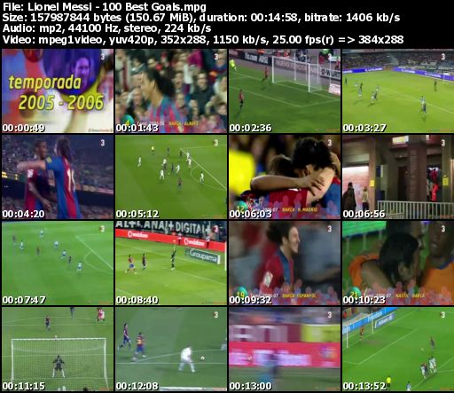 VCD   Lionel Messi - 100 Best Goals สุดยอดมากครับทุกประตู