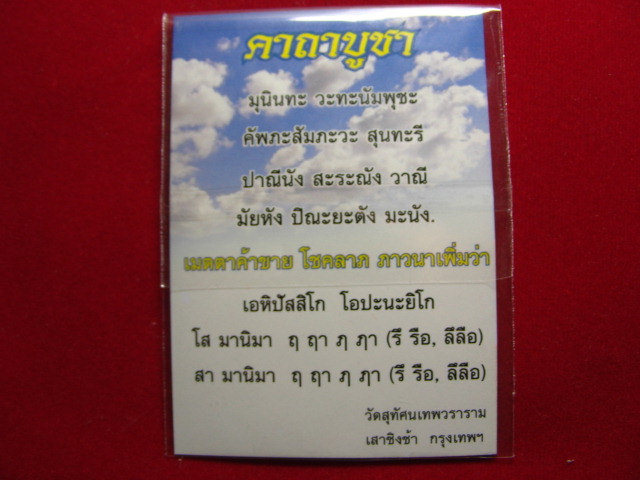 "จ่าสันต์" แดงเคาะเดียว/พระสุนทรีวาณี  เทพแห่งปัญญาบารมี  ความสำเร็จทั้งปวง วัดสุทัศเทพวราราม