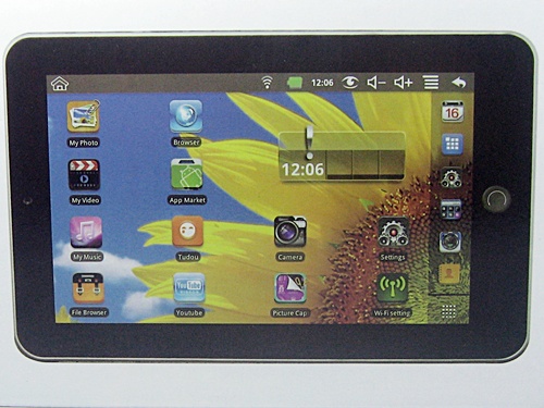 	Tablet PC Android pad 2.2 จอสัมผัสขนาด 7 นิ้ว เคาะเดียว 