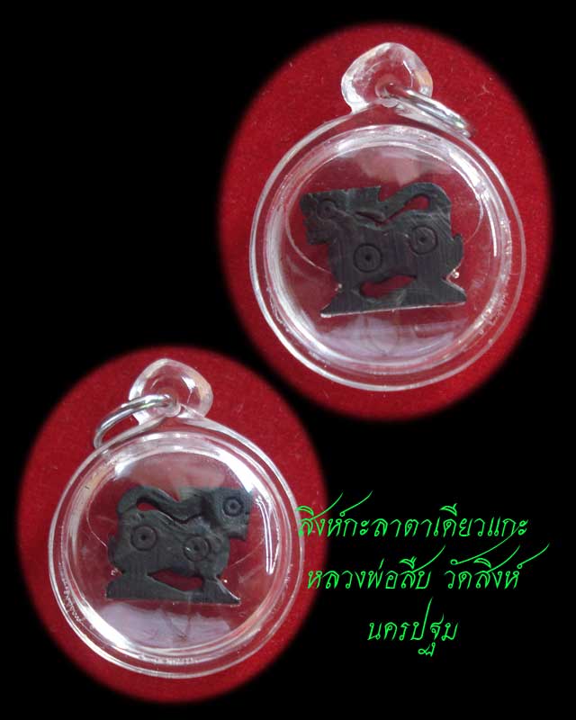 สิงห์กะลาตาเดียวแกะ  หลวงพ่อสืบ วัดสิงห์ นครชัยศรี  นครปฐม