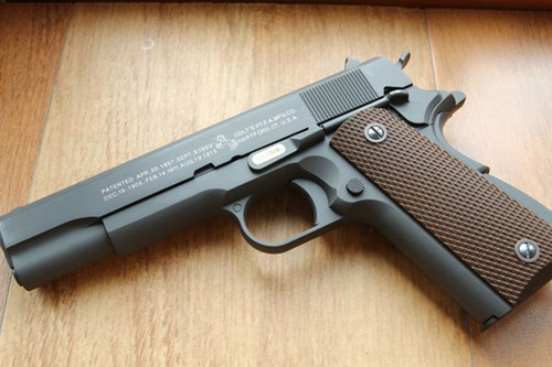 BB GUN รุ่น Colt M1911A1 สีดำโลหะทั้งกระบอก ของ WE ไต้หวัน เสียภาษีถูกต้องตามกฏหมาย