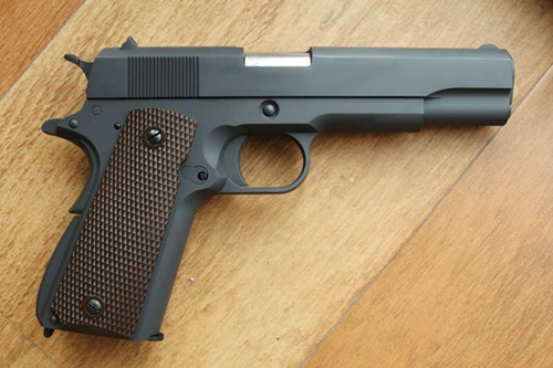 BB GUN รุ่น Colt M1911A1 สีดำโลหะทั้งกระบอก ของ WE ไต้หวัน เสียภาษีถูกต้องตามกฏหมาย