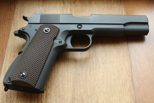 BB GUN รุ่น Colt M1911A1 สีดำโลหะทั้งกระบอก ของ WE ไต้หวัน เสียภาษีถูกต้องตามกฏหมาย