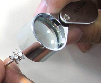 JEWELER'S LOUPE 30x 21mm SILVER EYE MAGNIFYING GLASS 