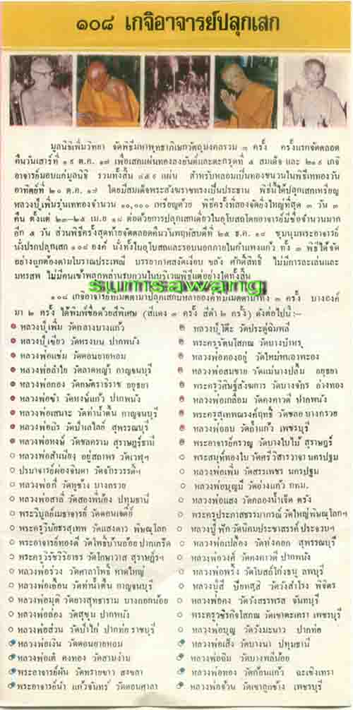 พระสมเด็จพุทธไชยศรี ว่าน ๑๐๘ พระพุทธวิถีนายก (หลวงปู่เพิ่ม ปุญญวสโน) วัดกลางบางแก้ว นครปฐม 1