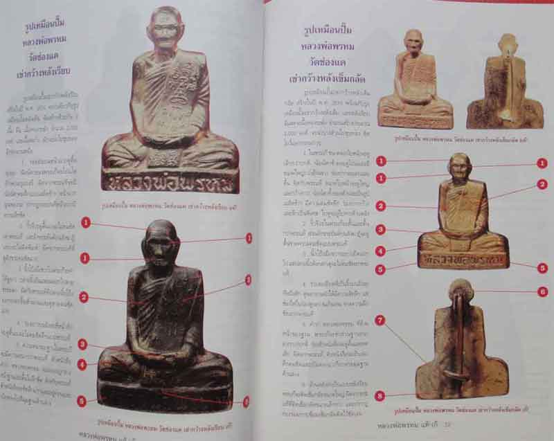 หนังสือพระชี้จุดศึกษาพระหลวงพ่อพรหม วัดช่องแค แท้-เก๊ 