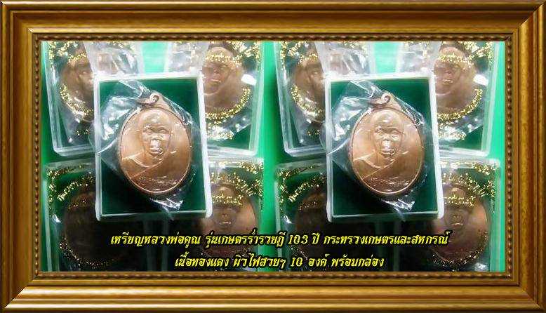 ทีเดียว10 เหรียญหลวงพ่อคูณ รุ่นเกษตรร่ำรวยฎี103 ปี กระทรวงเกษตรสหกรณ์ เนื้อทองแดงสวยๆพร้อมกล่อง