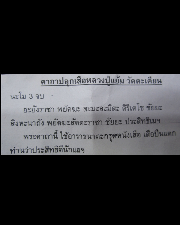 เสือปืนแตกยันต์กลับ ฉลองอายุ 8 รอบ หลวงปู่แย้ม วัดตะเคียน จ.นนทบุรี[พิมพ์เล็ก]