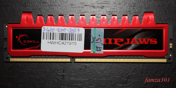 แรม G.SKILL RIPJAWS DDR3  ( 2GBx2 )