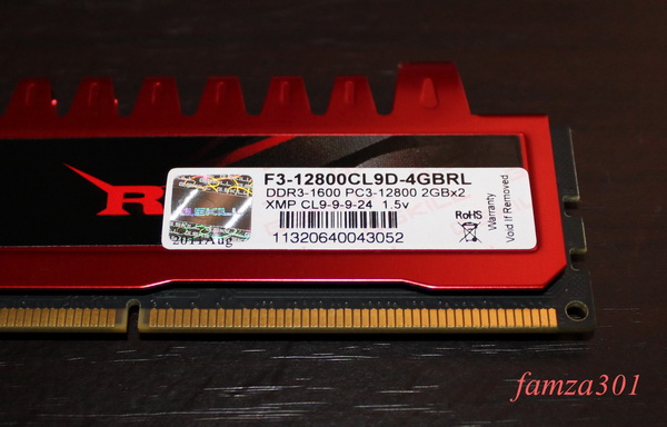 แรม G.SKILL RIPJAWS DDR3  ( 2GBx2 )