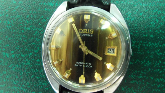 ORIS หน้าน้ำตาลทอง twotone สวิสแท้ๆ เดินตรง เดินดี เครื่องเดิมๆ