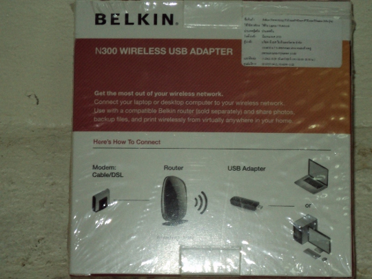  Belkin N300 Wireless USB Adapter