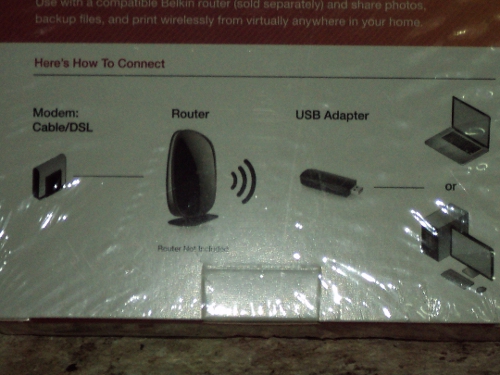  Belkin N300 Wireless USB Adapter