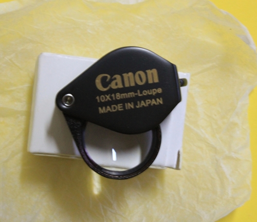 กล้องดูพระcanon เลนส์ 2ชั้น ตัวเลนส์เคลือบมันติโค๊พ 10x18mm ตัวเรือนสีดำ นำมาวัดใจครับเคาะเดียว10บาท