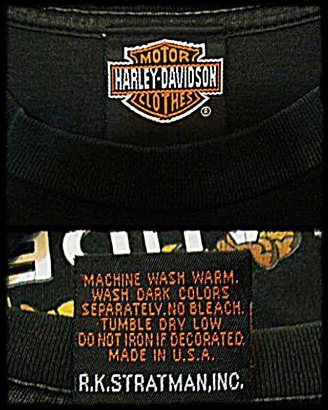 เสื้อยืดฮาร์เลย์ HARLEY DAVIDSON ผ้าร้อยแท้ๆ Made in USA เบอร์ S (Lคนไทย)