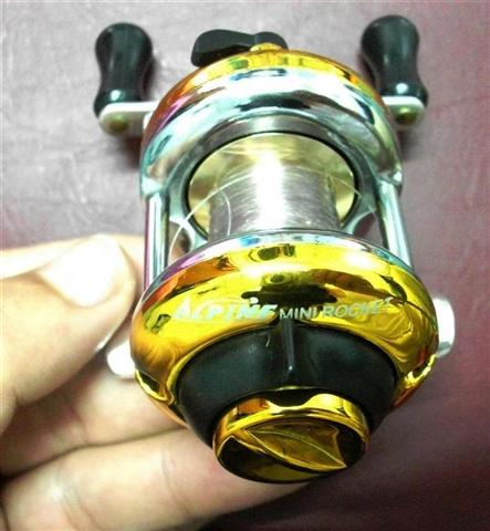 ลอกเบส เล็กแต่แรง Gear Ratio 3:1:1 ALPINE  MINI ROCKET สีทองสวยมาก