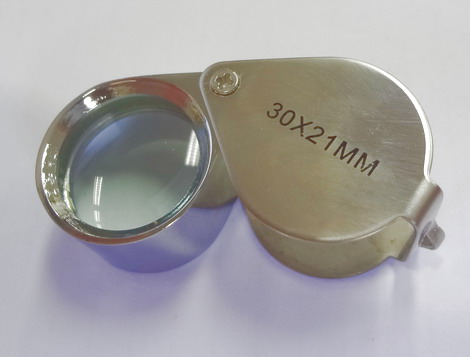 ++ เคาะเดียว 110 บาท ++  กล้องส่องพระ JEWELER'S LOUPE TRIPLET  30X21 MM 