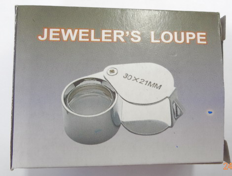 ++ เคาะเดียว 110 บาท ++  กล้องส่องพระ JEWELER'S LOUPE TRIPLET  30X21 MM 