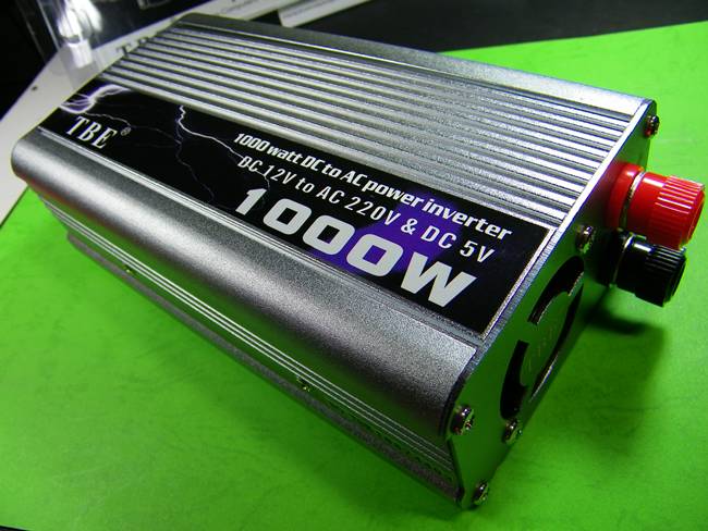 INVERTERแปลงไฟDC.12v.toAC.220v.รุ่น 1000 w. จากไฟรถ เป็นไฟบ้าน ไม่ง้อเครื่้องปั่นไฟ ((ราคาพิเศษ... 