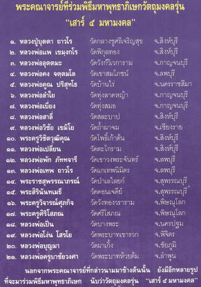 พระกริ่ง ถาวโร เนื้อผงแป้งเสกทาทองกรรมการ ของหลวงปู่บุดดา ถาวโร เคาะเดียวแดง