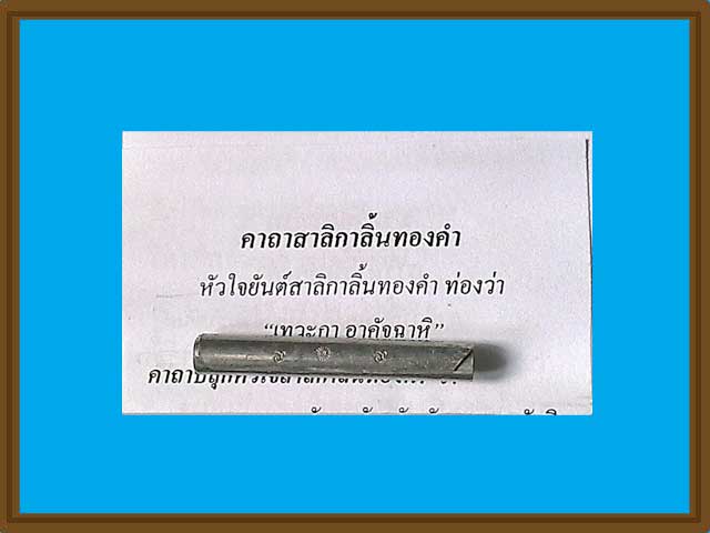 ***ตะกรุดสาริกาลิ้นทอง พระอาจารย์พิจารย์ วิจารโณ วัดโพธิ์ผักไห่ จ.อยุธยา ***สุดยอดเมตตา