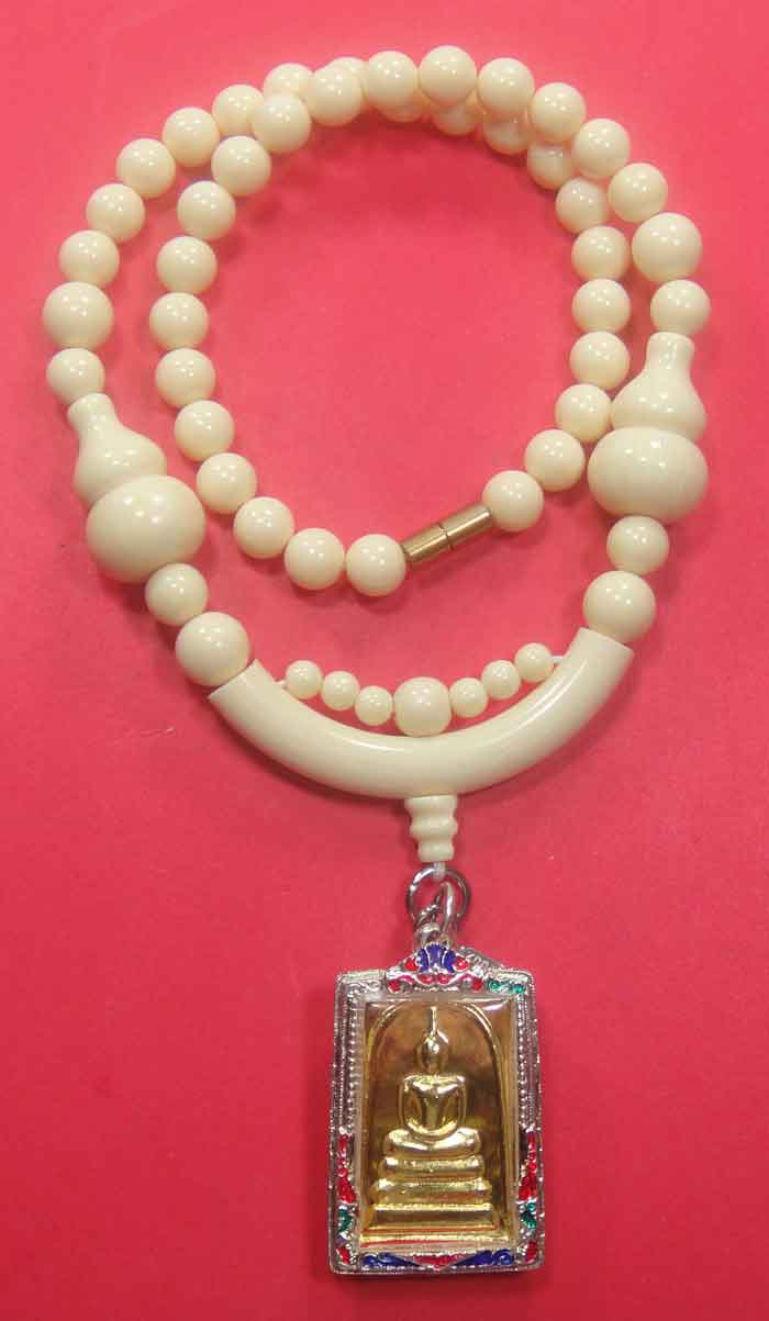 สร้อยลูกประคำ กระดูกช้างสุภาพบุรุษ/สุภาพสตรี ( Elephant Bone Buddhist Pray er Beads Mala Necklace)