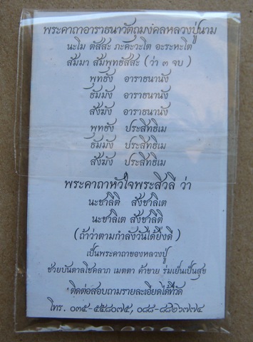 พระผงปางลีลา (เนื้อผงชานหมาก) หลวงปู่นาม วัดน้อยชมภู่ จ สุพรรณบุรี