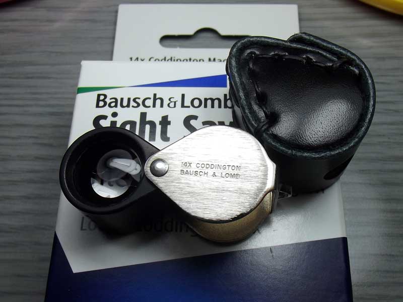 เคาะเดียวกล้องส่องพระBAUSCH & LOMB 14X Condington รุ่นเก่าพร้อมซองหนังจัดส่งEMS