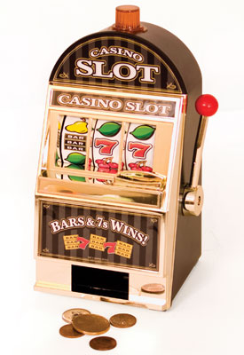  ตู้ Slot Machine Casino Slot เอาไว้ออมเงินอย่างมีกึ๋น (เคาะเดียว) 