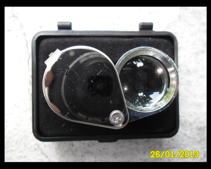 >> เคาะเดียว << กล้องส่องพระ JEWELER'S LOUPE 20X17MM ตัว3/5