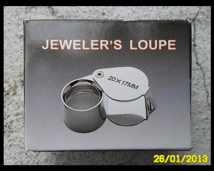 >> เคาะเดียว << กล้องส่องพระ JEWELER'S LOUPE 20X17MM ตัว3/5