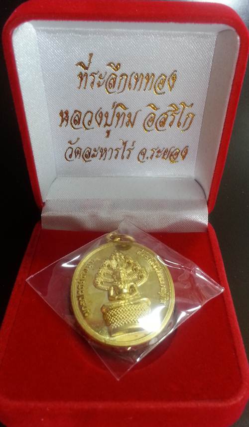 *** เหรียญนาคปรก ย้อนยุค หลวงปู่ทิม วัดระหารไร่ 16 ตุลาคม 2556 เนื้อทองฝาบาตร หมายเลข 1445 ***