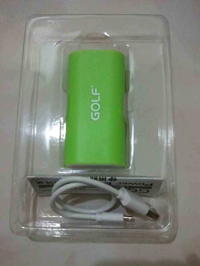 แบตเตอรี่สำรองพกพา ยี่ห้อ GOLF 5,000 mAh ของใหม่ยังไม่ได้ใช้