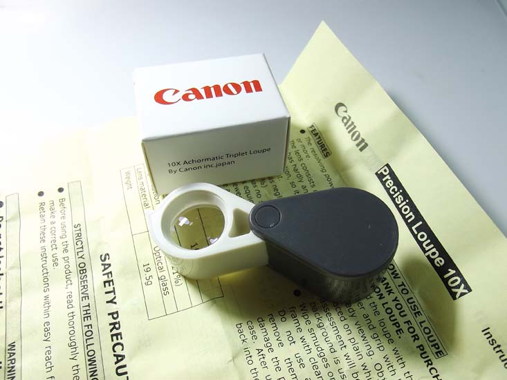 กล้องส่องพระ CANON รุ่นเลนส์หนาพร้อมซองหนังและใบเซอร์และกล่องมาตรฐาน