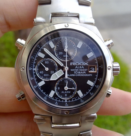 นาฬิกา ALBA โครโนกราฟ ของแท้ ROOX alarm chronograph