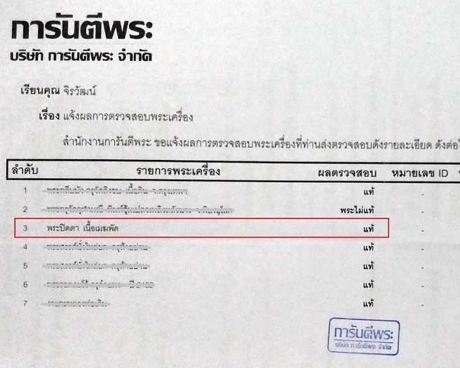 ปรับราคา..พระปิดตามหาอุด หลวงปู่บุญ เนื้อเมฆพัตร พิมพ์หลังยันต์สี่ สวย แท้..เคาะเดียว