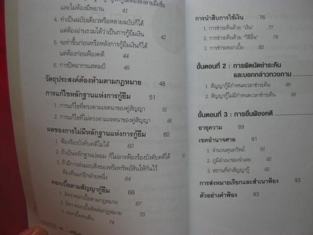 หนังสือ รู้ทัน ป้องกัน แก้ไข คดีกู้ยืมเงิน ทำคดีเองอย่างเซียน หนา 134 หน้ากระดาษปอนด์