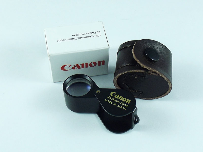 กล้องส่องพระตัวใหม่ล่าสุด Canon achromatic lens 10x18mm เลนส์ 3 ชั้นพร้อมซองหนังและจัดส่ง EMS